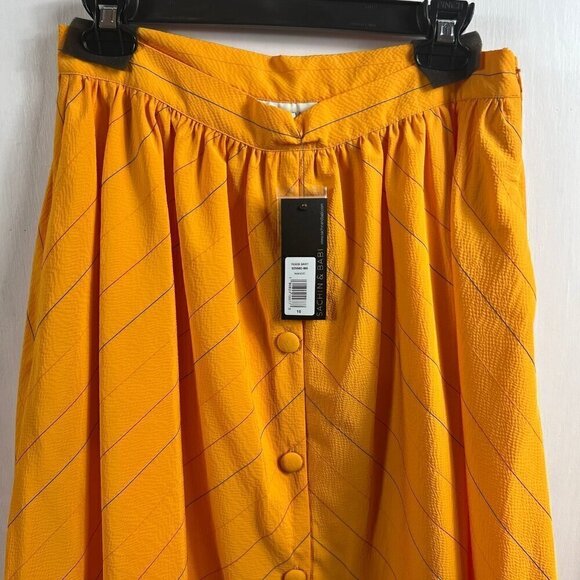 Sachin & Babi Reece Skirt in Mango orange colorful vibrant full skirt size 10 - Picture 6 of 12